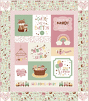 Cute as a Button Girl Panel Quilt Kit - Fabric Bash