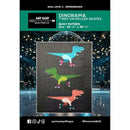 Dinorama - T-Rex on Roller Skates Quilt Pattern - Fabric Bash