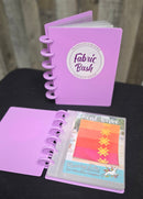Disc-bound Villa Rosa Pattern Storage Binder Purple - Fabric Bash