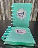 Disc-bound Villa Rosa Pattern Storage Binder Teal - Fabric Bash