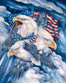 Eagle Quilt Panel Size 36"X43" - Fabric Bash
