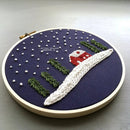 Embroidery Kit - Christmas Cabin - Fabric Bash