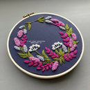 Embroidery Kit - Kensington Periwinkle - Fabric Bash