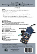 Essential Phone Bag Pattern - Fabric Bash