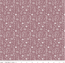 Evening on the Prairie - Silhouette Floral Heather - Fabric Bash