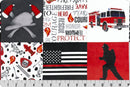 Firefighter Digital Cuddle® Scarlet - Fabric Bash