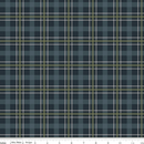 Flannel Cretaceous Plaid -Quilting Cotton Fabric- Navy - Fabric Bash
