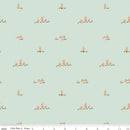 Flannel Sweet Cotton Tales Flopsy Fields Mint - Fabric Bash