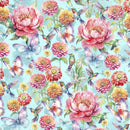 Flight of Fancy – Cotton – Color My World – Blue - Fabric Bash