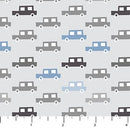 Fossil Folks - Cars Grey - Fabric Bash