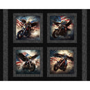 Freedom Eagles Pillow Panel - Fabric Bash