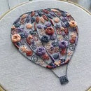 Full Embroidery Kit. Hot Air Balloon - Fabric Bash