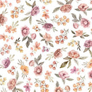 Garden of Affection - Quilting Fabric - Affection Toss - White - Fabric Bash