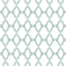 Garden of Affection - Quilting Fabric - Affection Trellis - Turquoise White - Fabric Bash