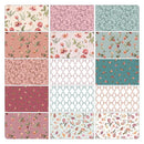 Garden of Affection - Quilting Fabric - Precuts 10x10 - Fabric Bash