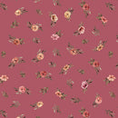 Garden of Affection - Quilting Fabric - Rose Bud - Dark Rose - Fabric Bash