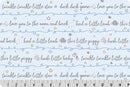 Goodnight Farm - Quilting Cuddle - Lullaby - Blue - Fabric Bash