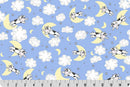 Goodnight Farm - Quilting Cuddle - Over The Moon - Blue - Fabric Bash