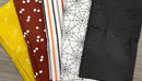 Halloween Pre-Cut Fabric - Fat Quarter Bundle - Black Bats - Fabric Bash