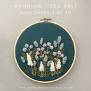 Hand Embroidery Kit - Avonlea in Sea Salt - Fabric Bash