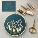 Hand Embroidery Kit - Avonlea in Sea Salt - Fabric Bash