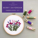 Hand Embroidery Kit - Berry Daydream - Fabric Bash