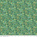 Happy Haven - Quilting Cotton Fabric- Bug Life - Green - Fabric Bash