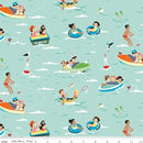 Happy Haven - Quilting Cotton Fabric - The Good Life - Aqua - Fabric Bash