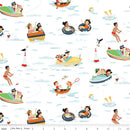 Happy Haven - Quilting Cotton Fabric - The Good Life - White - Fabric Bash