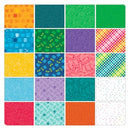 Happy Notes 10x10 Squares - Fabric Bash