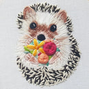 Hedgehog Embroidery Kit - Fabric Bash