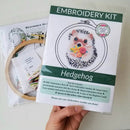Hedgehog Embroidery Kit - Fabric Bash