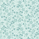 Holly and Hearth-Quilting Cotton Fabric- Star Flowers- Frost - Fabric Bash