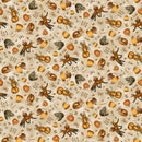 Hello Pumpkin Fall Motif Toss 1888-33 Beige