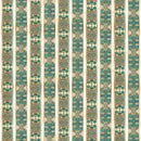 Serenity Lotus Flower Decorative Stripe - Multi