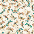 Serenity Dragonflies - Oatmeal 108"