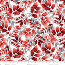 Scarlet's Treasure | White/Red Leafy Floral