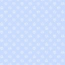 Floral Dots-Lt Blue/White