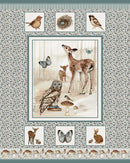 Whimsical Woods Minky Panel