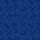 Floral Stamp-Navy
