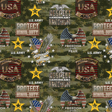 Military - Army Camo Flag Multi