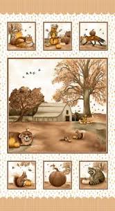 Hello Pumpkin 24 Inch Fall Scene Panel 1894P-33 Multi