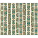 Serenity Lotus Flower Decorative Stripe - Multi