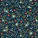 Holly and Hearth-Quilting Cotton Fabric- - Hearth- Midnight