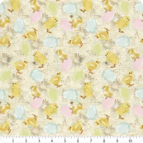 Bella Bunnies Tossed Chicks and Eggs - 8040-40 Yellow