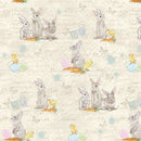 Bella Bunnies Allover Bunnies and Chicks - 8038-14 Cream