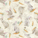 Bella Bunnies Tossed Bunnies and Carrots - 8039-13 Orange