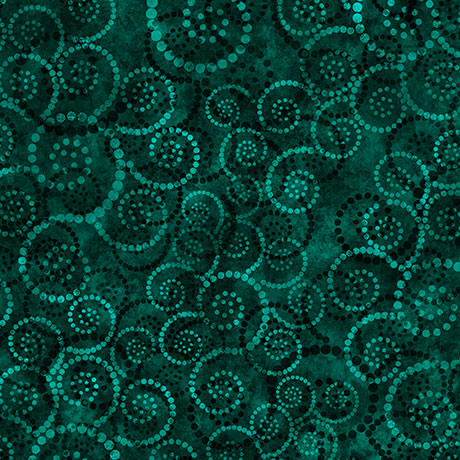 Coloressence Dotted Scroll - Dark Teal