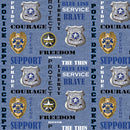 Police Department - Denim Print