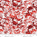 Scarlet's Treasure | White/Red Ornate Scroll